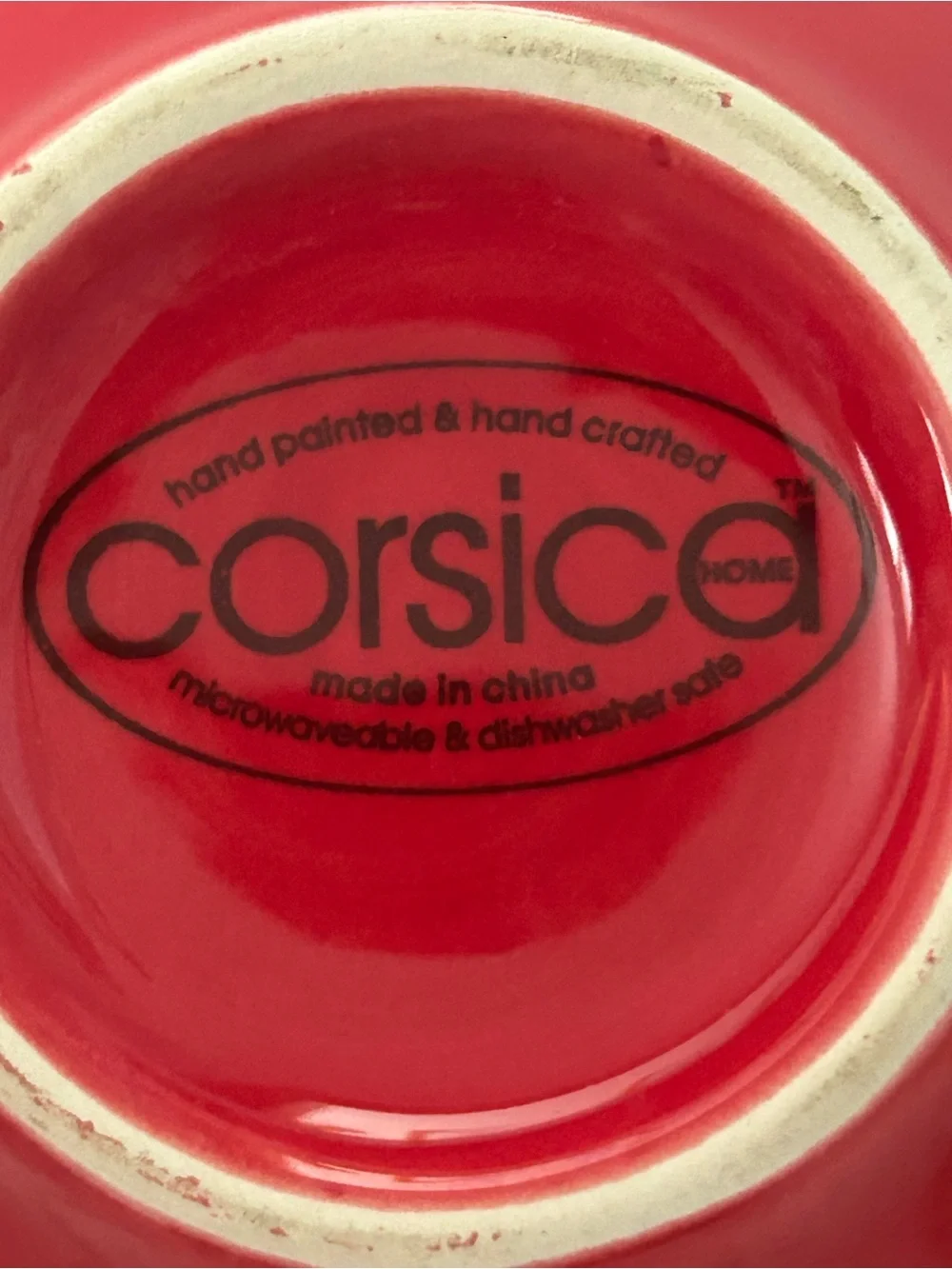 Tabletop Unlimited Corsica Ruby 4 5/8 Fruit/Dessert Bowls Set of 4 Stoneware